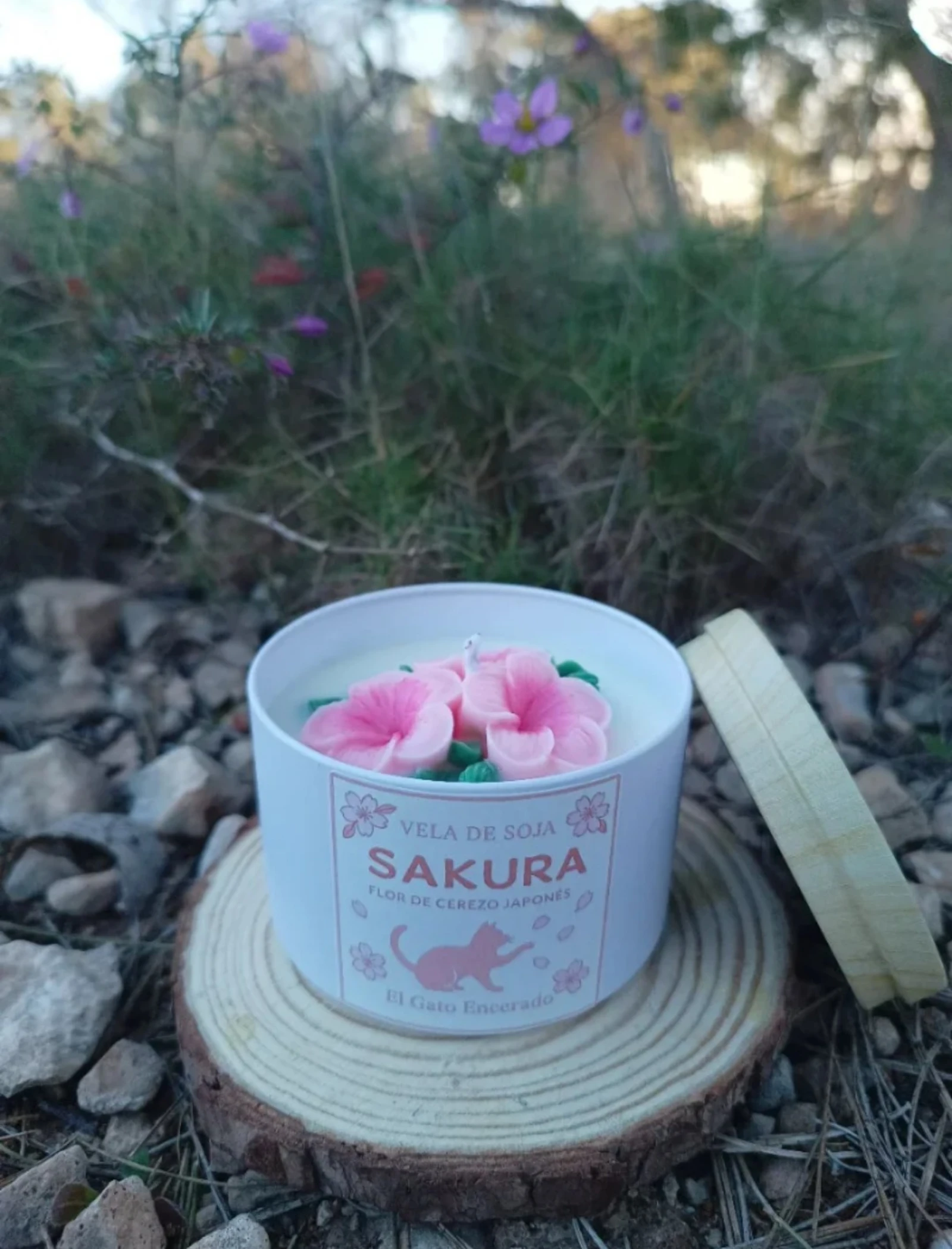 Sakura soja kaars – photo 2